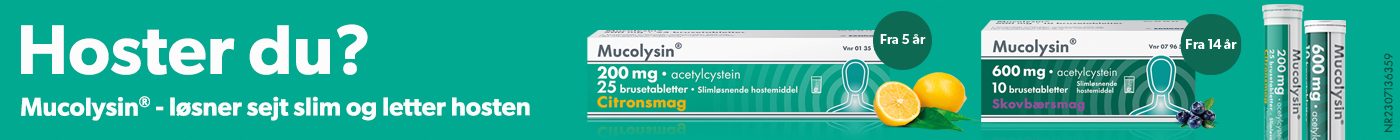 Køb Mucolysin® håndkøb online. Se pris og tilbud hos dit apotek.